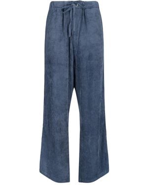 MYTHINKS Pantalones Rectos Con Cordones - Azul