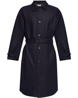 Bally Classic-Collar Trench Coat - Blue