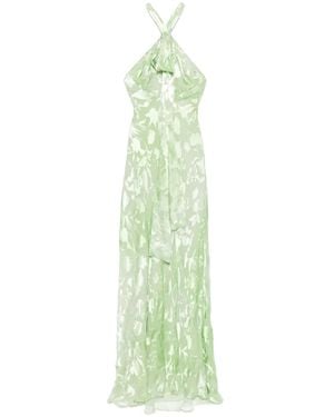 Ermanno Scervino Jacquard Maxi Dress - Green