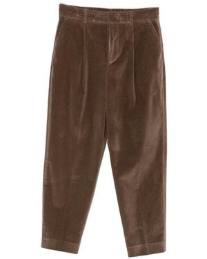 PT Torino Ribfluwelen Broek - Bruin
