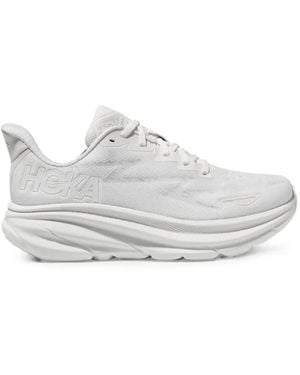 Hoka One One Zapatillas Clifton 9 De Malla - Blanco