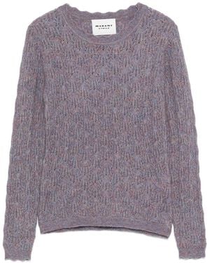 Isabel Marant Obeline Pullover Mit Rundem Ausschnitt - Lila