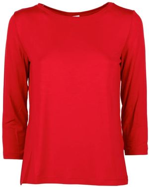 Marella Emme Boat-Neck T-Shirt - Red