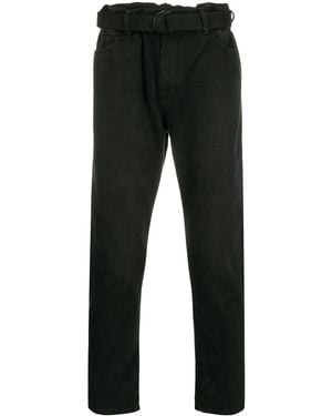 Off-White c/o Virgil Abloh Low Crotch Slim-Fit Jeans - Black
