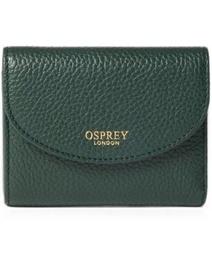 Osprey Core Small Grained-Leather Wallet - Green