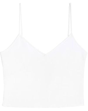 Ami Paris V Neck Tank Top - White