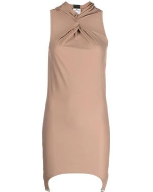 Courreges ツイストディテール ドレス - ナチュラル