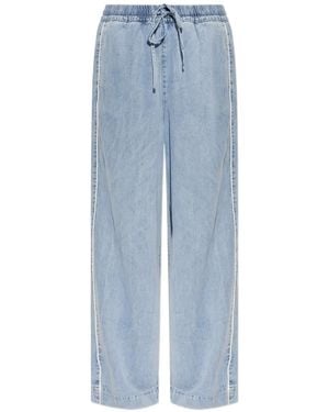 Gestuz Sea Drawstring Pants - Blue