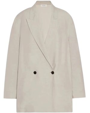 The Row Nat Blazer Met Dubbele Rij Knopen - Wit