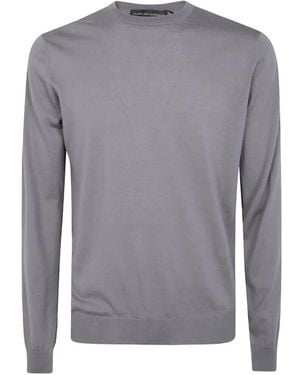 FILIPPO DE LAURENTIIS Round-Neck Wool Jumper - Grey