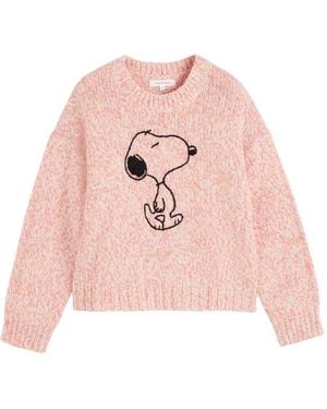 Chinti & Parker Snoopy Marl Jumper - Pink