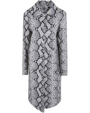 Rohe Manteau À Effet Serpent - White