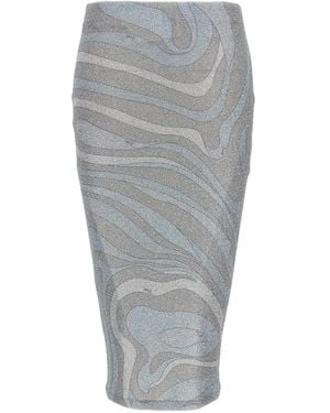PUCCI Midirock Im Metallic-Look - Grau