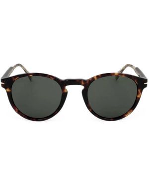David Beckham Tortoiseshell-Effect Round-Frame Sunglasses - Black