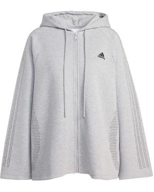 adidas Sweater Met Geperforeerde Details En Rits - Grijs