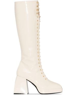 NODALETO Bulla Ward 85Mm Knee-High Boots - White