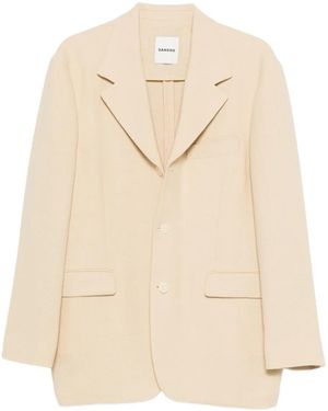 Sandro Blazer Con Botones - Neutro