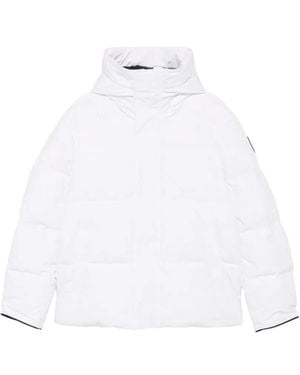 Canada Goose Cappotto Con Applicazione Logo - Bianco