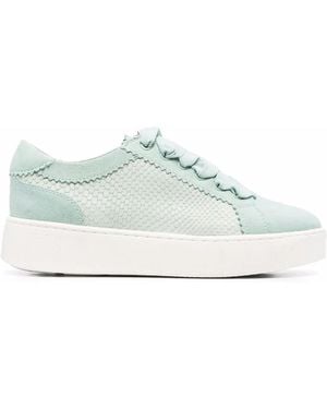 Geox Skyely Animal-Effect Sneakers - White