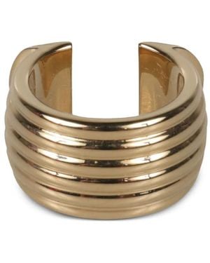 Ferragamo オープンデザイン リング - メタリック