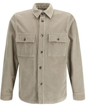 Jacob Cohen Corduroy Button-Down Jacket - Grey