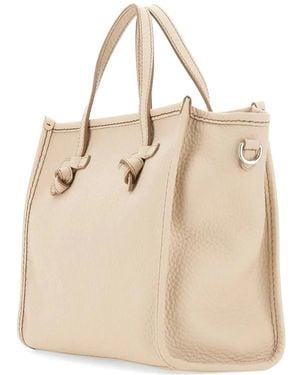 MARCELLA CLUB Miss Marcella32 Grained Leather Tote Bag - Natural