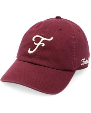 Fortela Baseballkappe Mit Logo-Stickerei - Rot