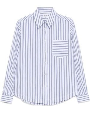 The Upside Stripe Shirt - Purple