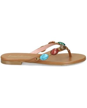 Pretty Ballerinas Sandalen Mit Schmuckriemen - Natur