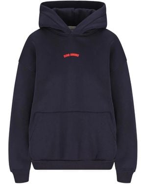 Giada Benincasa Logo-print Hoodie - ブルー