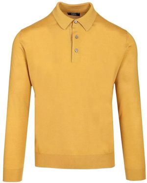 Fedeli Maglione Stile Polo - Giallo