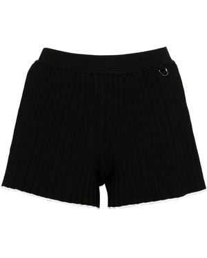 Jacquemus Le Haut Maille Plissè Shorts - Black