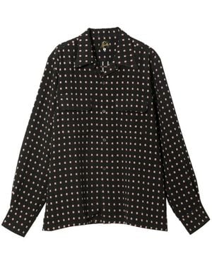 Needles Dobby-Square Shirt - Black