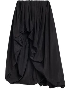 Jil Sander Leichter Taft-Rock - Schwarz
