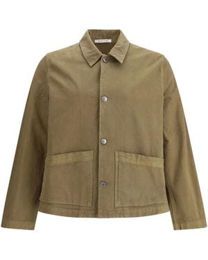 sunflower Cotton Shirt Jacket - Green