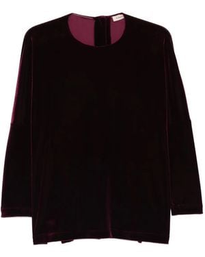 Blanca Vita Round-Neck Top - Black