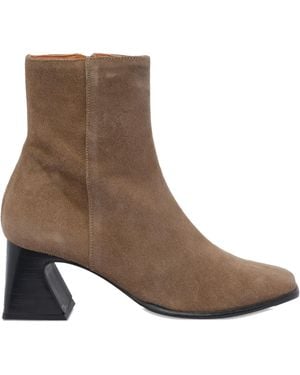 Ángel Alarcón Suede Zip-Fastening Boots - Brown
