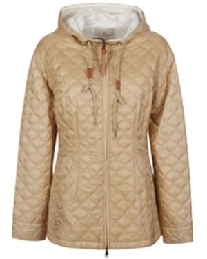 Moncler Arum Quilted Hooded Jacket - Natural