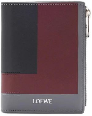 Loewe Colourblock Zip Wallet - Purple