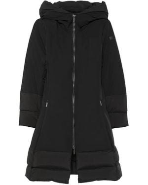 Rrd Hooded Quilted-Panel Jacket - Black