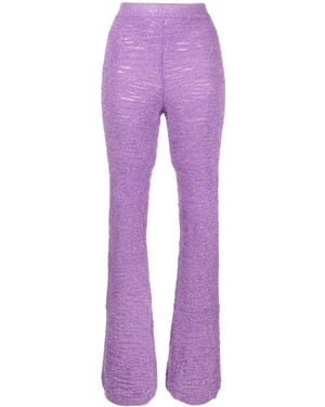 Marco Rambaldi Pantalones De Punto - Morado
