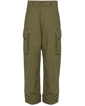 Maison Margiela Broek Met Cargo Zak - Groen