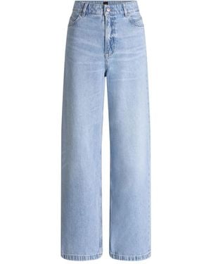 BOSS Light- Wide-Leg Jeans - Blue