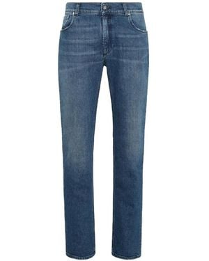 Billionaire Jean À Broderie Aigle - Blue