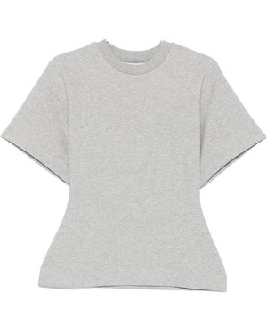 LA PISCINE Fitted Short-Sleeve T-Shirt - Gray
