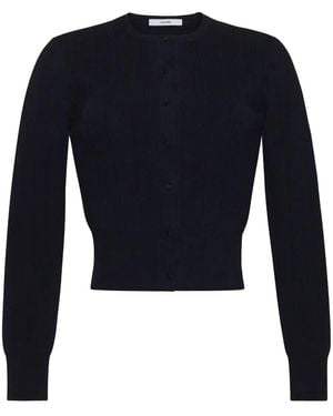 Adam Lippes Crew-Neck Cardigan - Blue