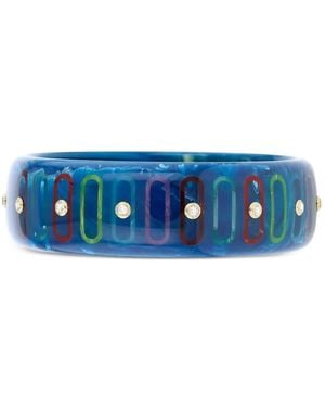 Mark Davis 18K Bakelite Bracelet - Blue