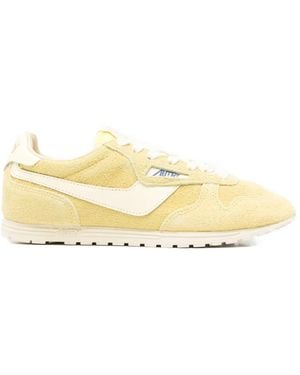 Autry Windspin Lace-Up Trainers - Metallic