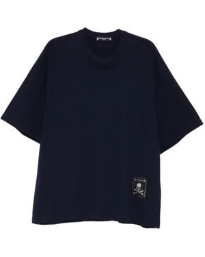 Mastermind Japan Graphic-Print Boxy T-Shirt - Blue