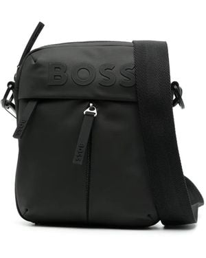 BOSS Borsa A Tracolla Stormy Con Logo Goffrato - Nero